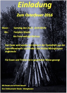 Osterfeuer 2016