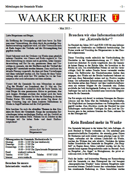 Waaker Kurier 01 2015